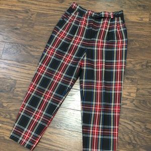 Vintage Plaid Trouser